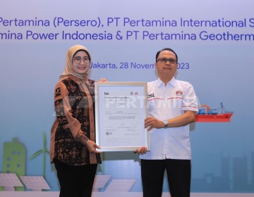 Pertamina Group Terima Sertifikat ISO22301:2019 untuk Sistem Manajemen Keberlanjutan Bisnis