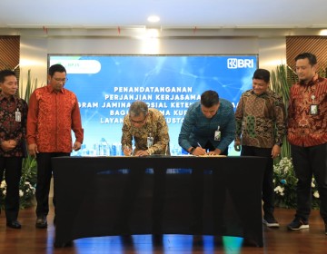 BRI - BPJS Ketenagakerjaan Kolaborasi Layanan Single Bank Kustodian dan Perlindungan bagi Penerima KUR