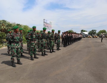 Polres Nagekeo Gelar Apel Gabungan Kesiapan Pengamanan Kampanye Operasi Mantap Brata 2023–2024