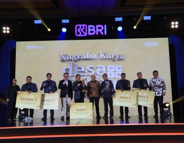 BRI Berikan Rp1 Miliar Kepada Juara Umum Nugraha Karya Desa BRILiaN