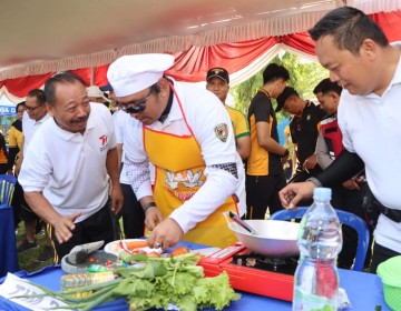 Polres Ngawi Gelar Lomba Masak Nasgor Bareng Cak Sodiq