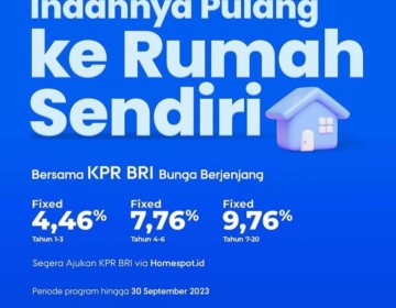 KPR BRI Tawarkan Bunga Menarik dan Bebas Ribet