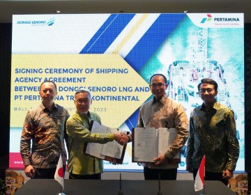 Pertamina Trans Kontinental Teken Kerjasama Ship Agency Services dengan Donggi Senoro LNG