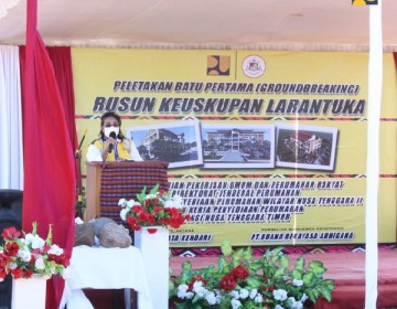 Kementerian PUPR Bangun Rusun Keuskupan Larantuka di NTT