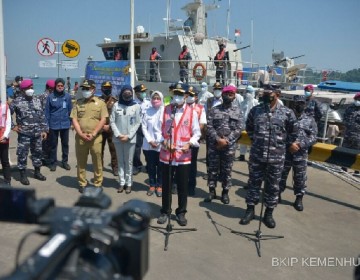 Kemenhub dan TNI AL Selenggarakan Vaksinasi di Simpul-Simpul Transportasi