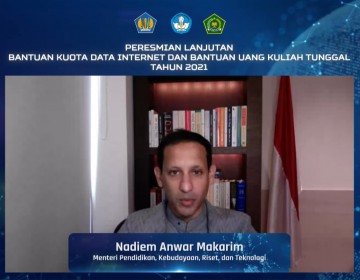 Kemendikbudristek Lanjutkan Pemberian Bantuan Kuota Data Internet dan Uang Kuliah Tunggal Tahun 2021