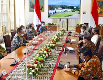 Pimpinan MPR RI Bertemu Presiden Joko Widodo di Bogor