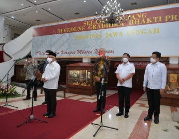 Mendagri Dampingi Wakil Presiden Ma'ruf Amin Kunjungan Kerja ke Semarang