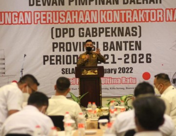 Hadiri Pelantikan Gabpeknas Banten, Wagub: Pemprov Fokus Kembali Kejar Target RPJMD