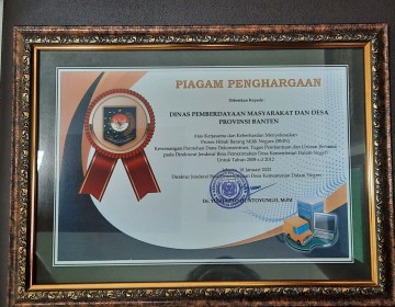 Pemprov Banten Raih Penghargaan Atas Keberhasilan Penyelesaian Likuidasi dan Penghapusan Barang Milik Negara