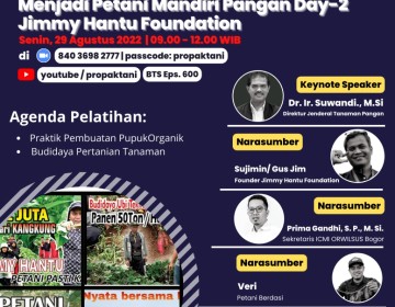 Kementan, Jimmy Hantu dan ICMI Gelar Pelatihan Petani Mandiri Pangan