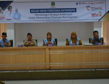 Pemprov Banten dan FORPAK Selenggarakan Pendidikan Antikorupsi Bagi Pramuka