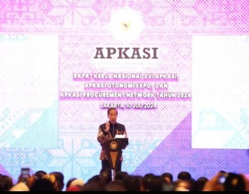 Buka Rakernas XVI Apkasi, Apkasi Otonomi Expo & Apkasi Procurement Network 2024, Presiden Jokowi Minta Pemda Lebih Kreatif Manfaatkan Potensi Daerah