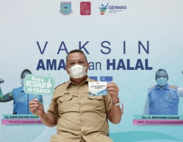 Wakil Walikota, Pejabat, ASN Dan TNI Polri Di Tangsel Mulai Diberikan Vaksin Covid-19