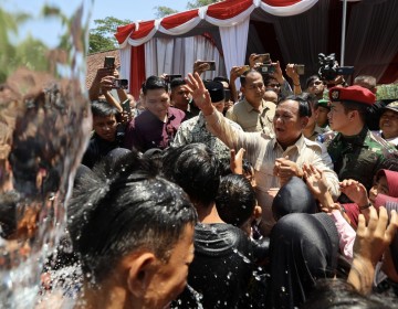 Menhan Prabowo Resmikan Lima Titik Sumber Air di Kabupaten Kuningan