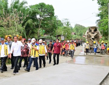 Jokowi Tinjau Progres Penanganan IJD di Kabupaten Penajam Paser Utara