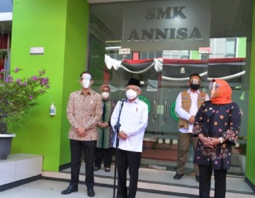 Kunjungan Kerja di Bogor, Wapres RI Apresiasi Mendikbudristek Dorong PTM