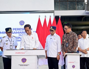 Resmikan Terminal Samarinda Seberang, Jokowi Dorong Penggunaan Transportasi Massal