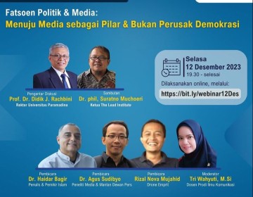 Fatsoen Politik dan Media: Menuju Media sebagai Pilar dan Bukan Perusak Demokrasi