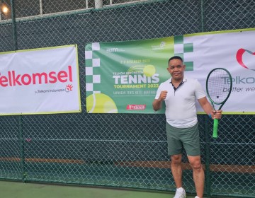 Satu Personel Terbaik Polda Jambi Ikuti Turnamen Tenis Telkom Indonesia