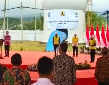 Presiden Jokowi Resmikan SPAM Umbulan, Segera Diselesaikan Sambungan ke Rumah Tangga