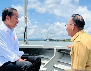 Melongok, Perjalanan Presiden Jokowi Telusuri Jalur Laut Menuju IKN  