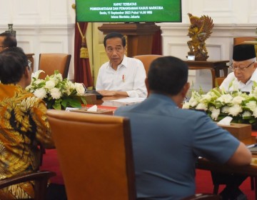 Jokowi Minta Jajaran Lakukan Terobosan Dalam Pemberantasan dan Penanganan Kasus Narkoba